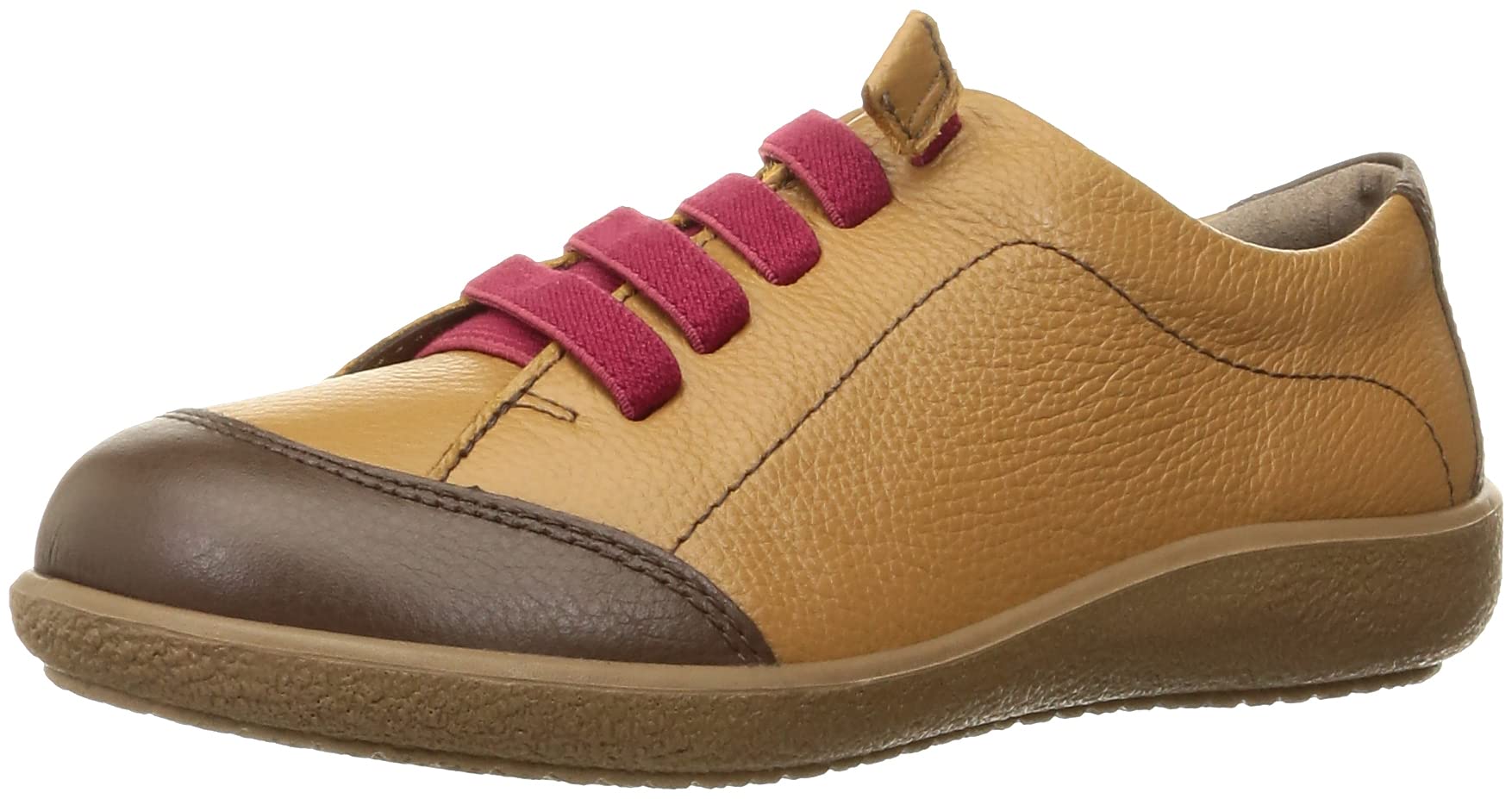 

Achilles Sorbo Women s Genuine Leather Walking Shoes with Elastic Laces, 3E, ASC 5300, Camel/Dark Brown, Size 22.0 cm