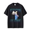 Atteention Jem Cement Szkielet Zabawny Meme T-shirty Męskie Damskie Casual Bawełniane Vintage T-shirty Moda Męska Oversize Streetwear