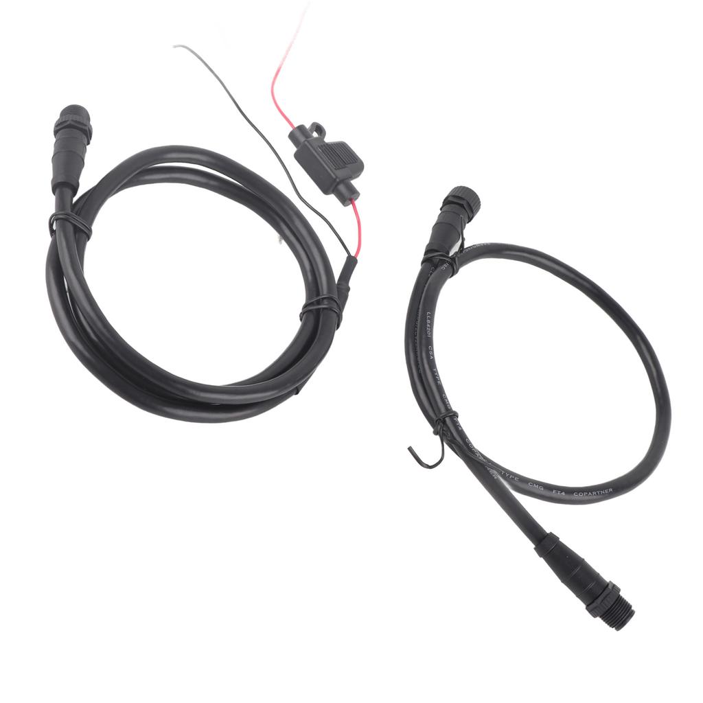 Marine for NMEA 2000 Starter Kit 1m Power Cable with Fuse Male Female Terminator T Connector for Lowrance Networks