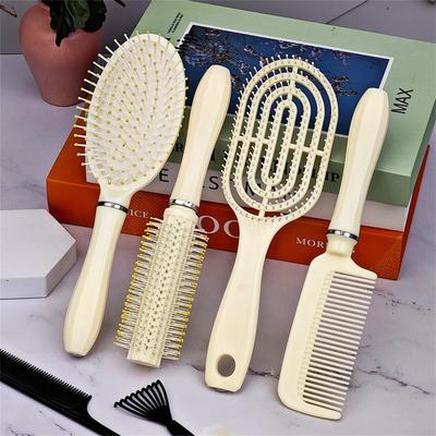 Set di pettini per capelli lisci, pettine per massaggi, pettine flessibile con manico lungo, pettine per massaggi senza nodi