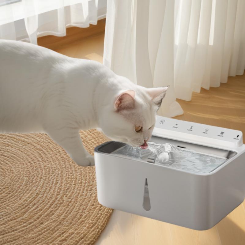 A 5-liter Capacity Wireless Sensor Can Multi-cycle Live Water Filter Pet Automatic Water Dispenser Silent Smart Pet Water Feeder