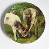 Walter Hunt Fratelli Pittura Arte Piatto Edgar Hunt Animale Cane Gatto Pecora Cavallo Piatto Decorativo Piatto da Appendere Arte Sfondo