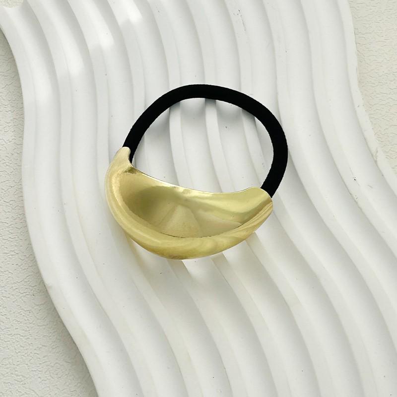 Minimalist Metal Hair Ring - New Korean Style High-End Ponytail Tie Rubber Band.