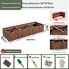 Carbonized Wood Outdoor Planter Box – Antiseptic Rectangular Flower Trough for Home, Courtyard, or Balcony.
