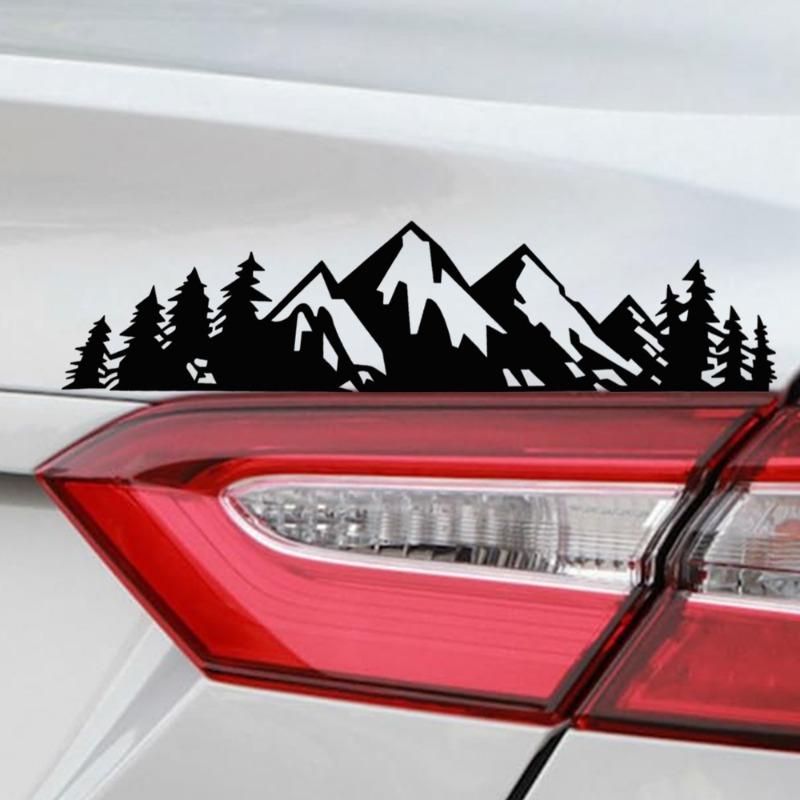 Samolepky exteriéru auta Forest Snow Mountain Styling Personalizované samolepky Auto módní dekorace Samolepky Dekorativní doplňky