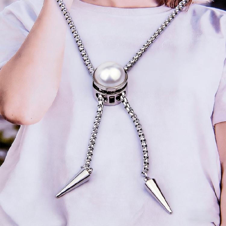 Professional Stainless Steel Bolo Necklace for Working Individuals and Social Gatherings Lightweight Construction