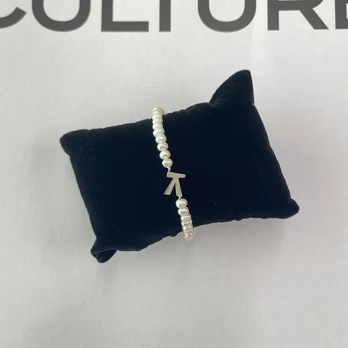 Hanguel Initial Pearl Bracelet