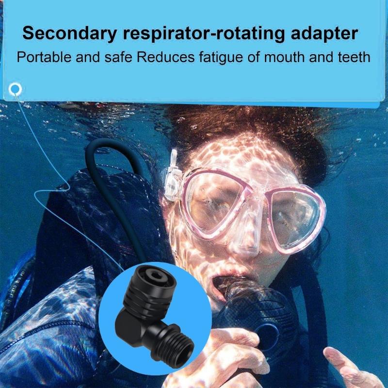 Professional Dive Regulator Swivels Connector 90 Degree Scubas Diving Regulator Connector Diving Accessories for 2nd Stage