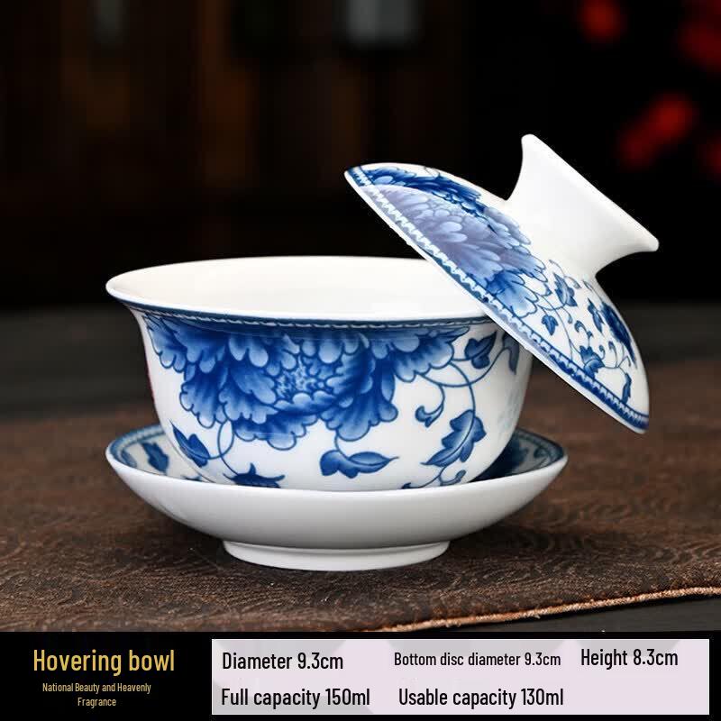 Yuzhuluo Rotating Ceramic Gaiwan Tea Set