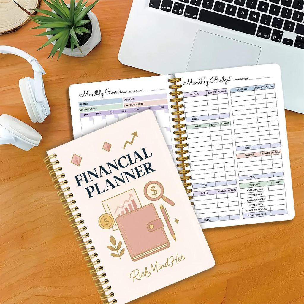 Cuaderno A5 Rosa de Planificación Financiera y Gestión Patrimonial