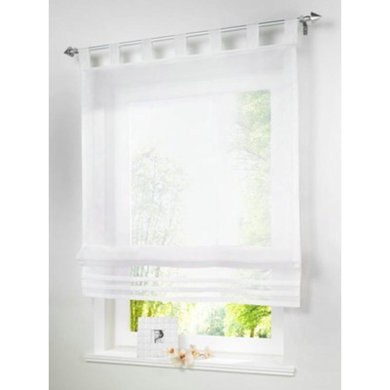 

Підвісна римська штора, підйомна штора, кухонна, для кабінету, балконна, плаваюча штора, екранна штора для вікна, штора Ht-006B 80Cm * 155cm height білий