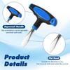 Ergonomic Grip T Handle Screwdriver Wide Flat Head Slotted Screwdriver  Assembly Replacement