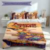 3pcs Custom Name Adventure Time Set,Includes 1 Duvet Cover and 2 Pillowcases,All-season Bedroom Decor