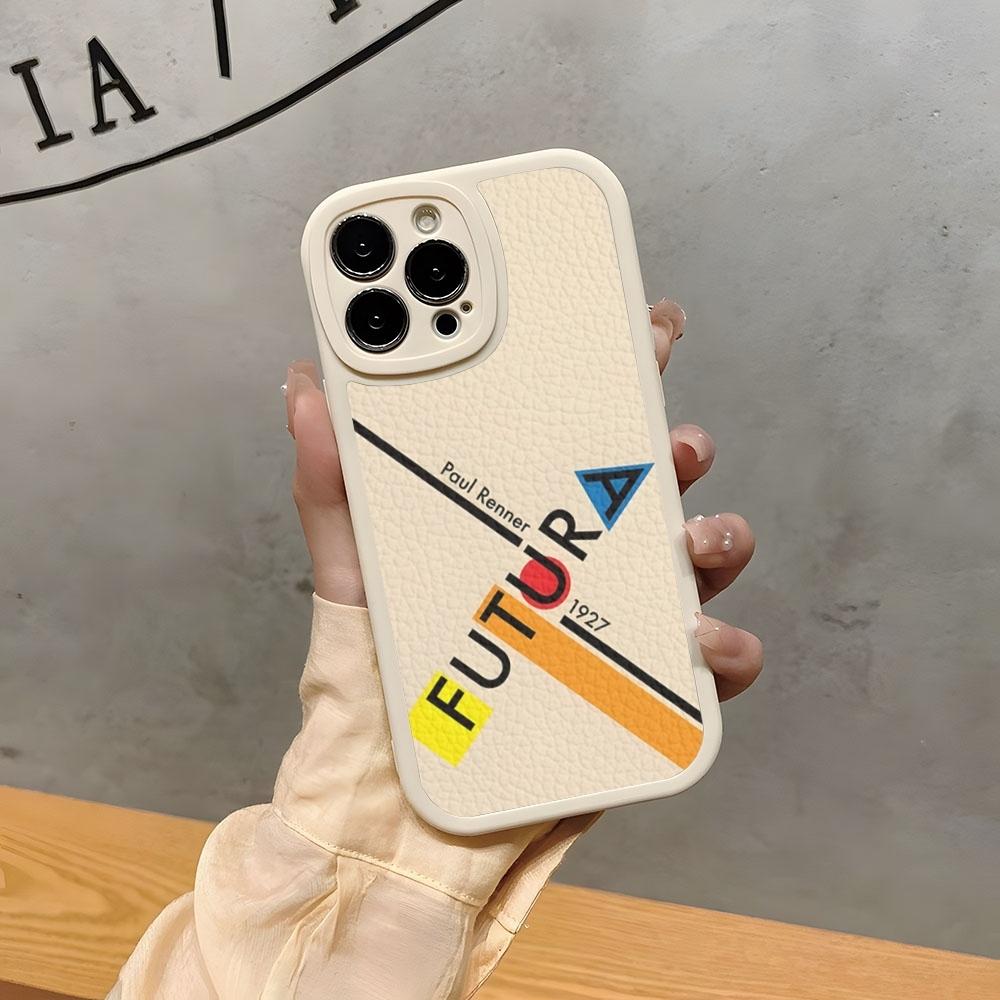 Geometric Bauhaus Art Phone Case For Iphone 15 Pro Max 16 Plus 14 Pro 11 13 12 Mini X Xr Xs 7 8 Se Lambskin Cover