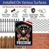 2D Flat, 1pc "250 Years of Freedom 1776-2026" Aluminium Sign - 8"x12" Patriotic Bald Eagle & USA Flag Decor, Perfect for America 250th Anniversary