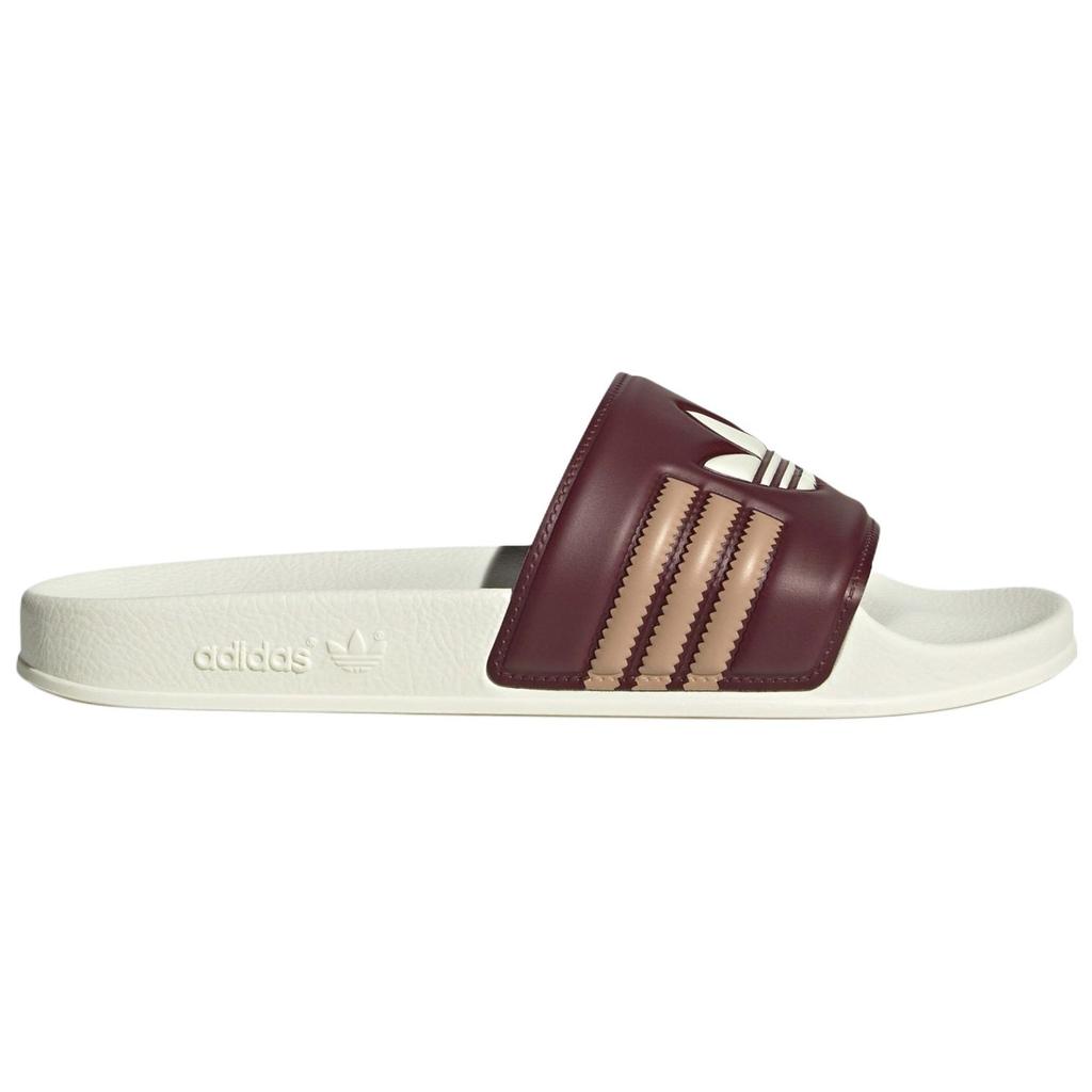 Adidas Originals Adilette Slides Casual Comfortable Non-Slip Wear-Resistant Slide Sandals Unisex Slides Red-Brown JH7763