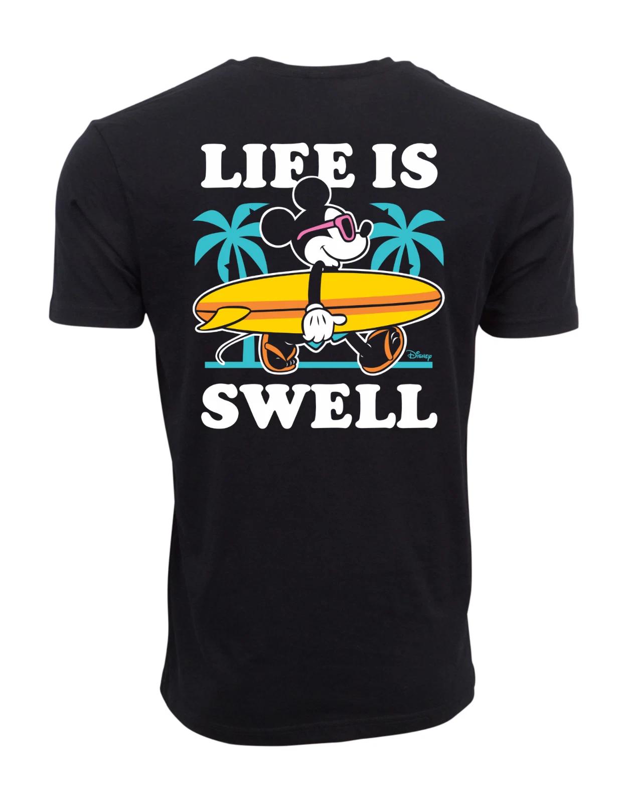 Unisex Adult Casual Graphic DISNEY MICKEY MOUSE LIFE IS SWELL SHORT... XXXL