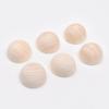 Unfinished Half Round Wooden Beads Split Natural Round Wood Balls for Crafts and Christmas Home Party Decorative