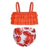 Summer Girls Hot Spring Swimsuit Flouncy Split Body Leisure Swimsuit