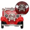 VGEBY Modèle de voiture Vintage Child Kid High Simulation Sound Light Pull Back Car Toy Véhicule en alliage (Rouge)