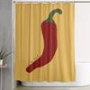 I'M Hot" Chilli Art Print Funny Shower Curtain - Cute Bath Decor & Christmas Gift Idea