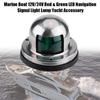 Akozon Navigation Light Marine Boat /24V Stainless Steel Red & Green LED Navigation Signal Light Lamp Yacht Accessories