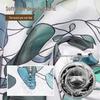 LIEI No-Drill Waterproof Polyester Shower Curtain