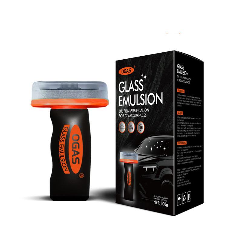 Car Glass Oil Film Remover Automotive Glass Sponge Cleaning Brush Front Inner Windshield Glass Oil Film Cleaner For Car Cleaning