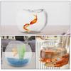 Round Small Fish Bowl Transparent Goldfish Tank Portable Aquarium  Home Decor