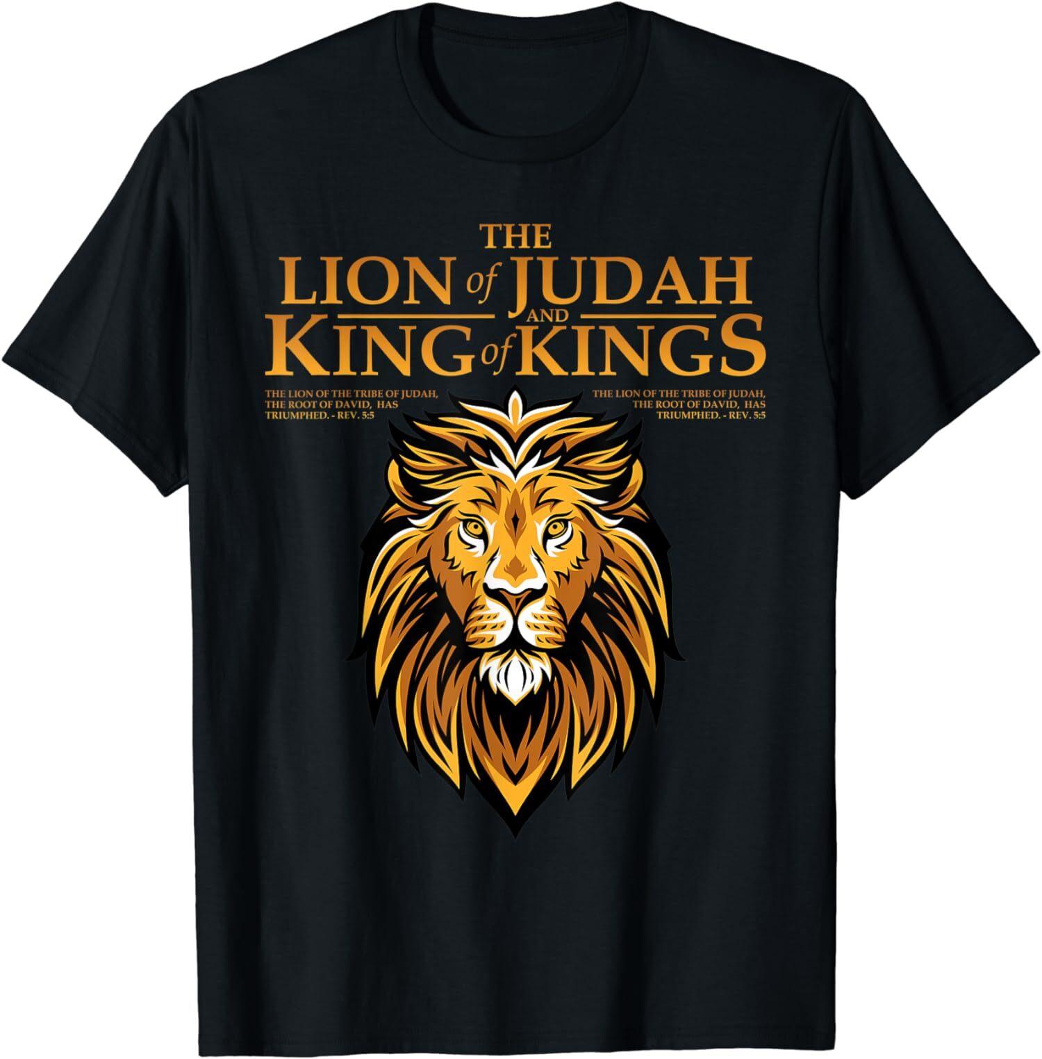 NEW LIMITED Tribe The Lion Of Judah King Of Kings Gift Christian T-Shirt L
