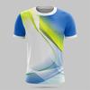 Herren Jersey 3D Gedrucktes Gestreiftes T-Shirt Lässiges Sportliches Lockeres Kurzärmeliges Oberteil Sommer Outdoor Laufen Fitness Pullover Jersey