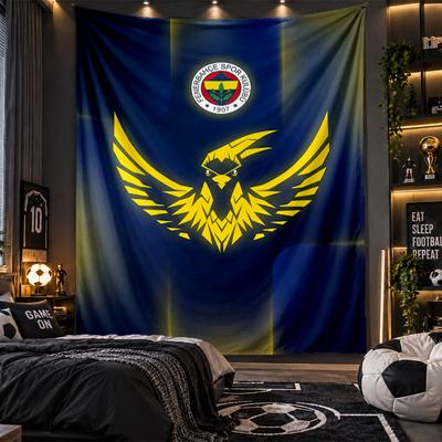 Wall Hanging Tapestry Fenerbahçe FC Print Cloth for Living Room Bedroom Home Decor