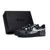 Air Force 1 Slip Resistant Abrasion Resistant Low Top Skateboard Shoes Unisex Black White Gray CW2288-001(Team80-S-BOX)