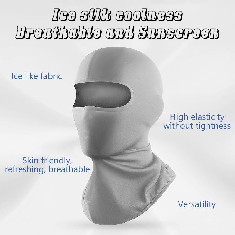 Motorcycle Face Mask Outdoor Cool Sunscreen Balaclava Lycra Moto Biker Wind Cap Mask Windproof Bicycle Cycling Headgear