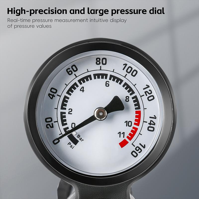WEST BIKING Bicycle Pump 160PSI High Pressure Floor Pump Fast Inflation Blast Pump With Pressure Gauge MTB Road Bike Accessories