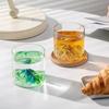 Viewing Mountain Cup Tea Cup Glass Water Cup Wine Glass Iceberg Creative Whisky Cup Available In Multiple Colors Glass Cup 2pcs