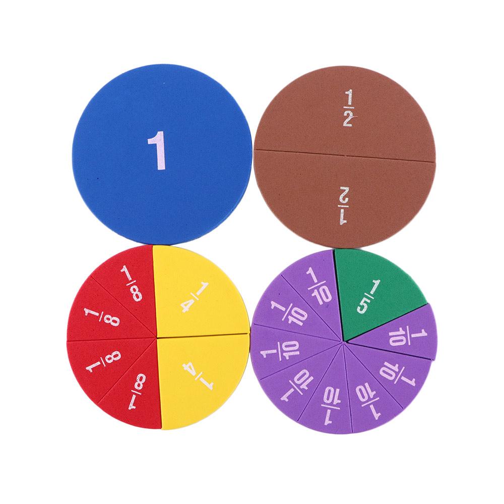 Math Teaching Toy Montessori Educational Fraction Instrument Demonstrator Fraction Educational
