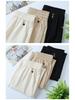 High-Waisted Tencel Pants for Middle-Aged and Elderly Women - Loose Fit, Slimming, Elastic Waistband, Casual Straight-Leg.