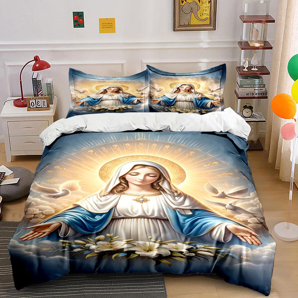 

Halo, doves, lilies, robe. Bedding sets Duvet cover sets Duvet covers Pillowcases(1 * Duvet Cover 2 * Pillowcases without duvet insert) 135x200cm