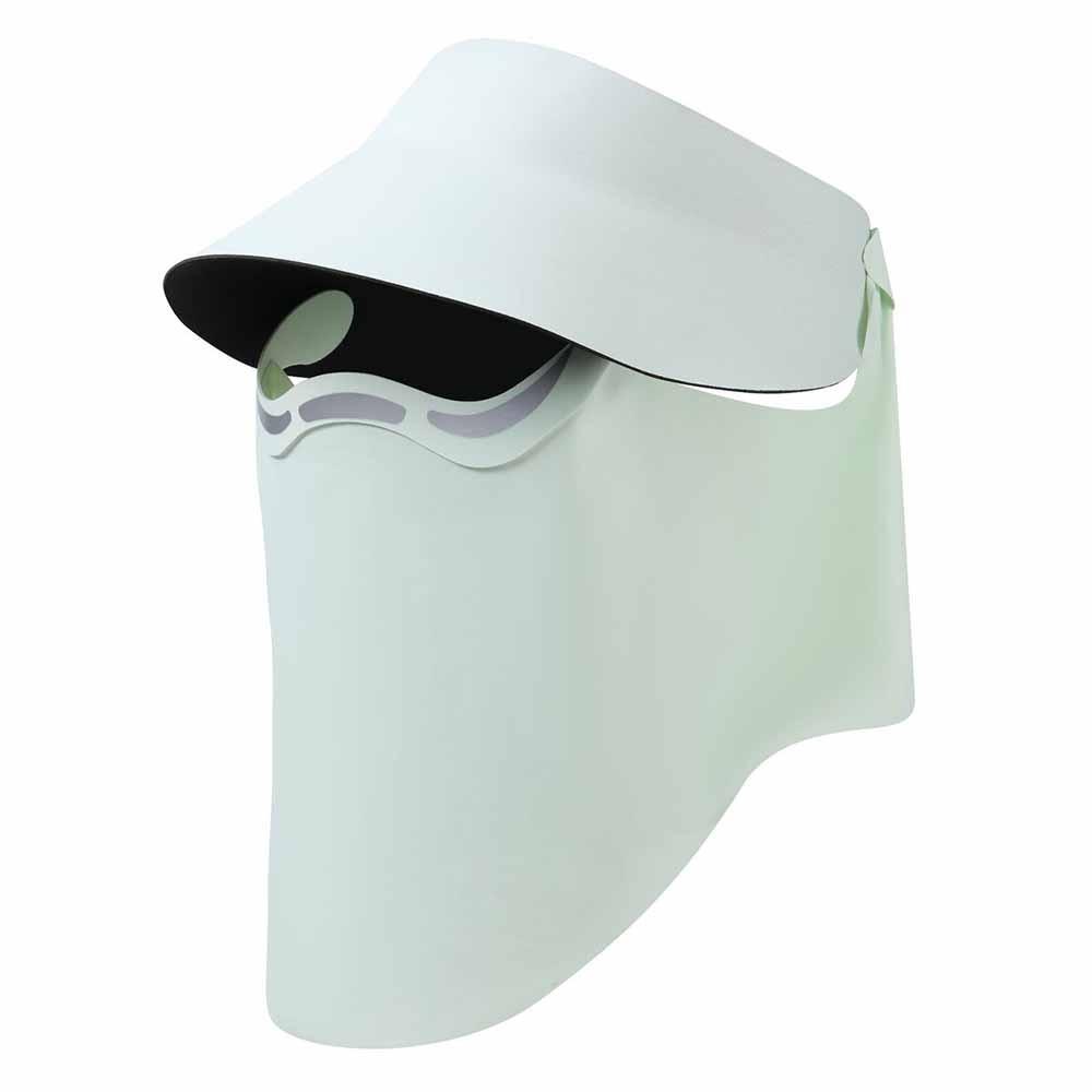 Hollow Top Outdoor Sun Cap UV Protection Ice Silk Face Cover Magnetic Sun Hat Sun Protection зелёный