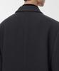 Musinsa Standard Wool Blend Big Daddy Double Maxi Coat [Dark Grey]