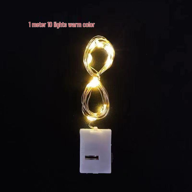 Colorful Copper LED String Lights: Battery-Powered, Outdoor Solar Decor for New Year & Spring Festivals