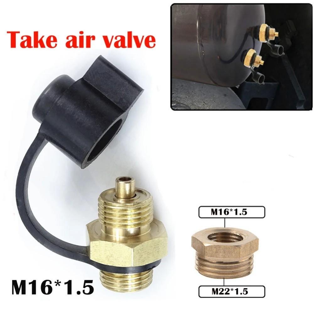 

M22 To M16 Take Air Valve Universal Metal Of Truck 2pc Air Tank For Air Intake Joint High Quality Car Accessories Tools