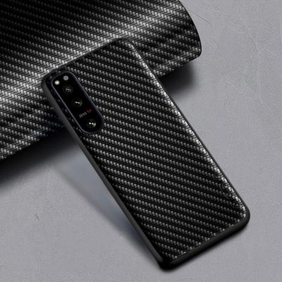 Schokbestendige Slanke Carbon Fiber Case voor Sony Xperia 1 10 5 IV VI III V II ACE 2 III Pro I XZ3 XZ4 Antislip Volledige Body Telefoonhoes
