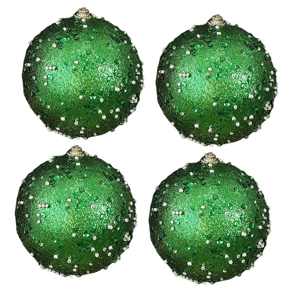 4x Christmas Ball Ornaments Christmas Tree Decorations Tree Ornaments for Indoor Hotel Restaurant Festivals Engagement