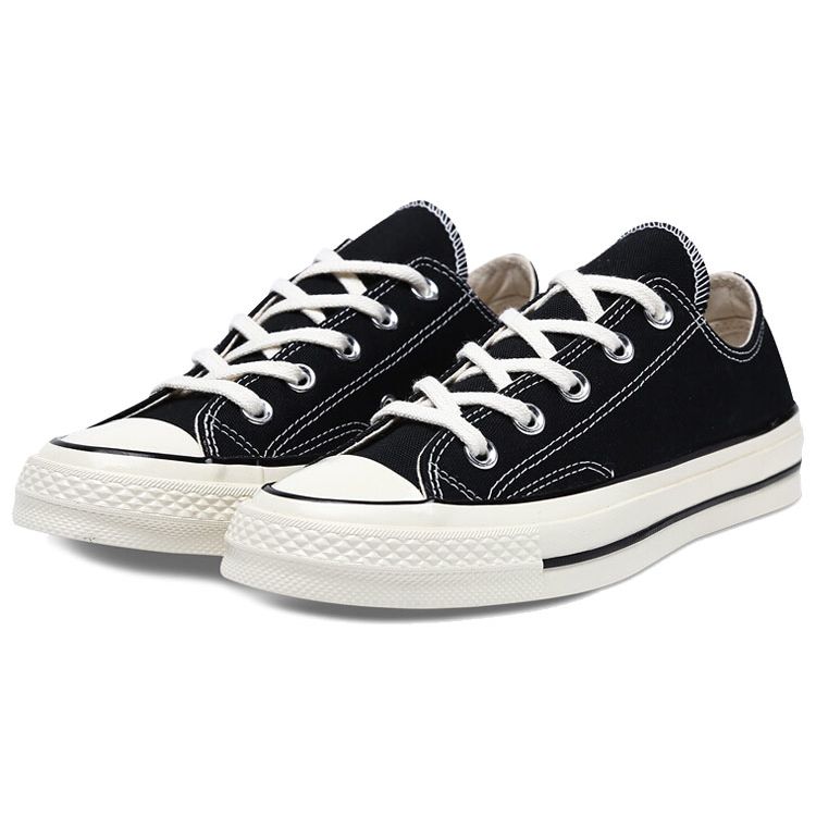 Converse 1970s All Star Trendy Versatile Durable Low Top Canvas Shoes Unisex sneakers Black 162058C,A162058C