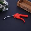 Red Plastic Handle Angled Nozzle Air Duster Blower Blow Gun Pneumatic Tool