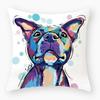 Cute Dog Yorkshire Pug Pillowcase Decoration Cartoon Pug Bedroom Cushion Cover Suitable For Sofa Home Super Soft Cushion Cover
