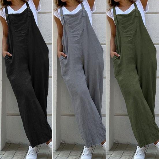 Γυναικεία Ολόσωμη Φόρμα Άνετη Εφαρμογή Τιράντα Μονόχρωμη Γυναικεία Σαλόπετα Κάμι Ρομπέρ Μπαγκί Ολόσωμη Φόρμα για Καθημερινή Χρήση