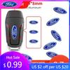 Car Sticker Hot For Ford New 21mm Car Remote Key Emblem Logo Sticker Decoration Decal For Ford ST FOCUS 2 3 Mondeo Fiesta Kuga M